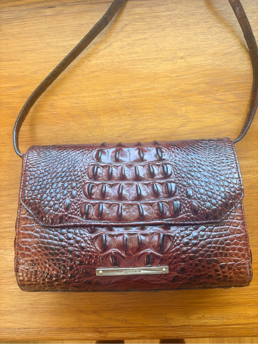 BRAHMIN CARINA  LEATHER SHOULDER BAG